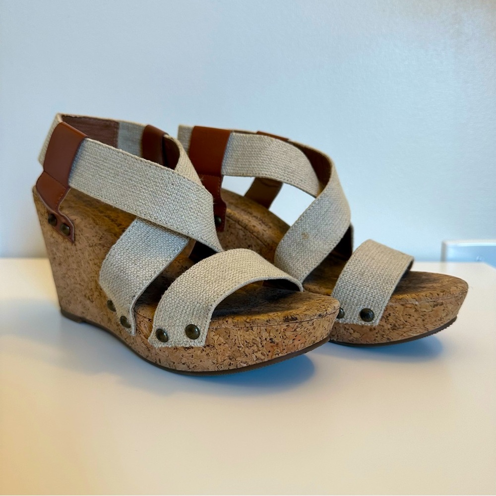 Lucky Brand Heel Sandals Size 7 Used